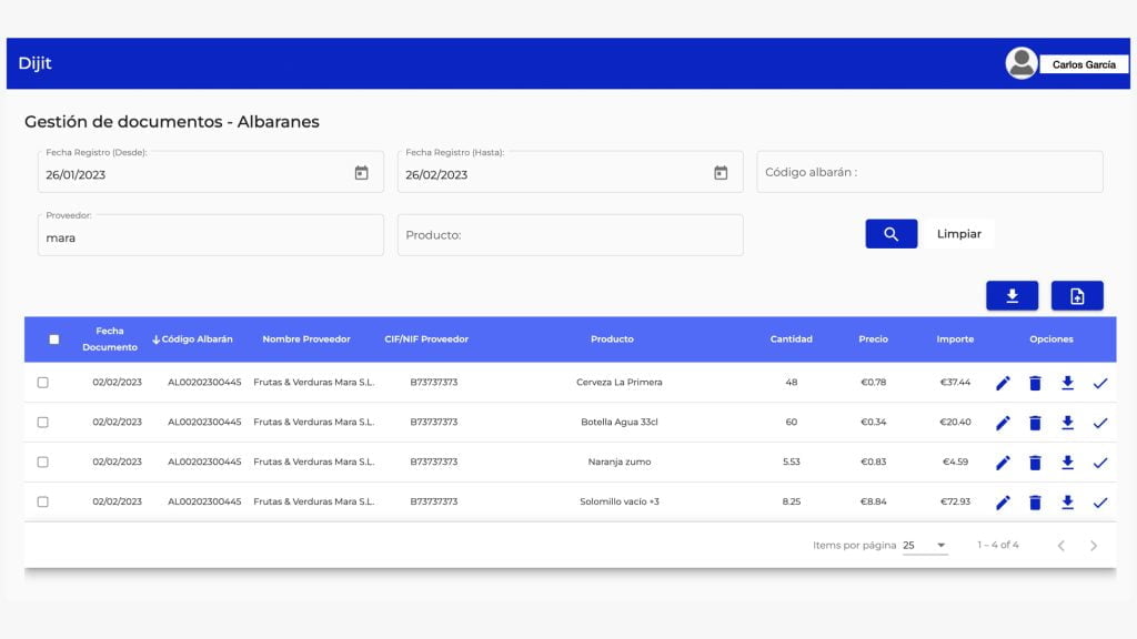automates data extraction invoices and delivery notes OCR IA Dijit.app