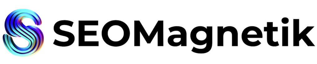 SEOmagnetik logo en negro fondo blanco